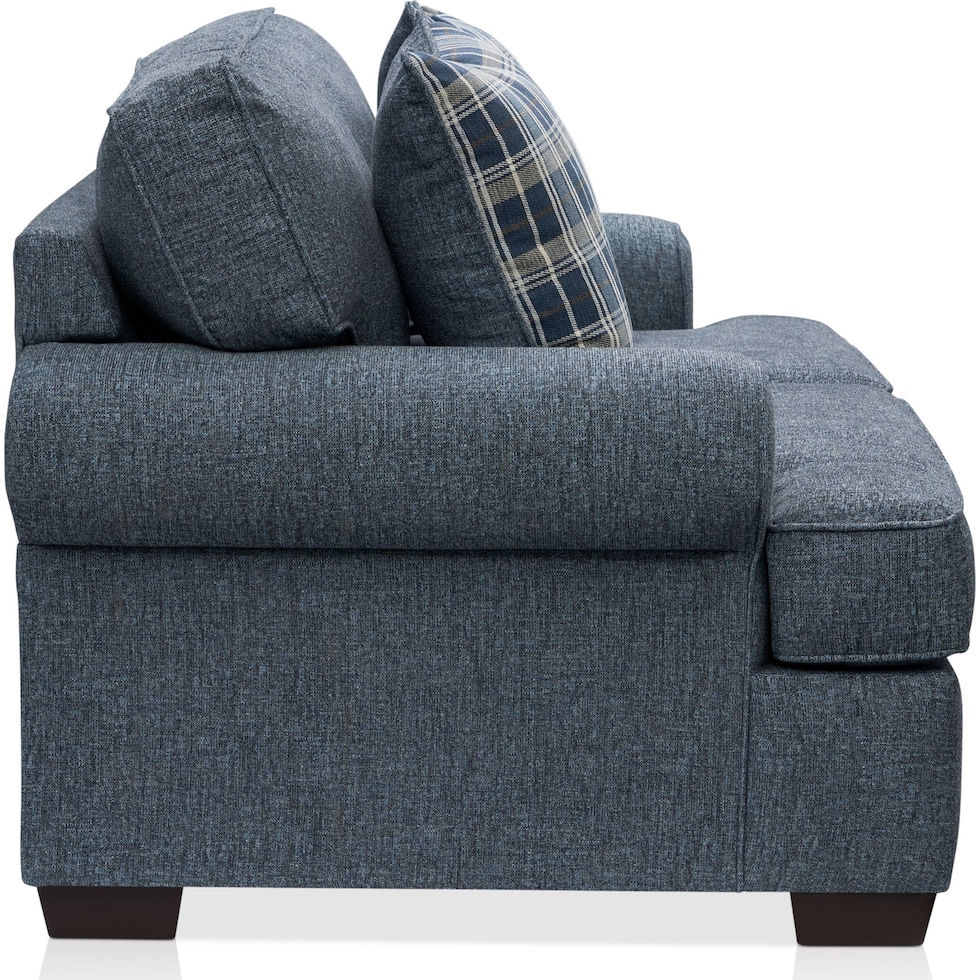 emory blue loveseat   