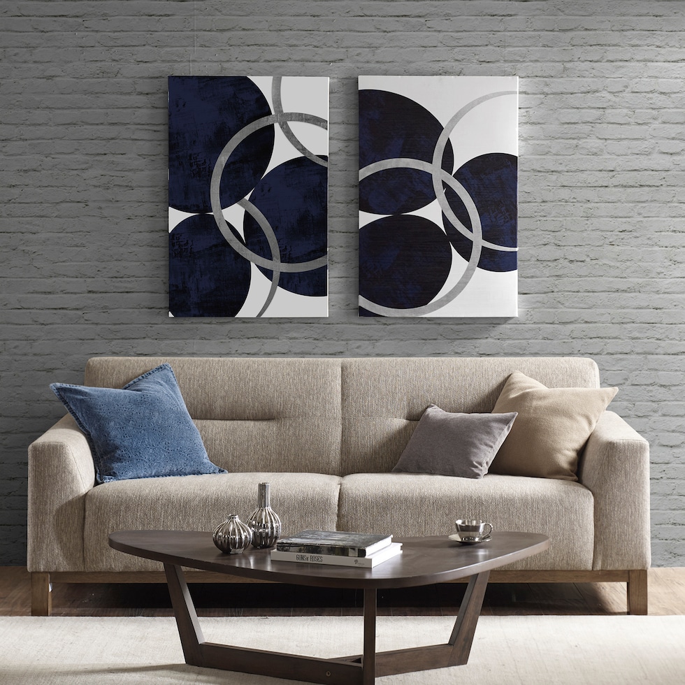 emrys blue wall art   