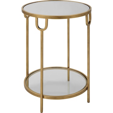 Brycen End Table - Antique Gold