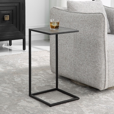 Mylo C Table - Antique Black/Gray Shagreen