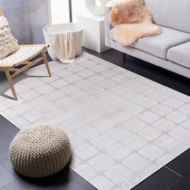 enoki beige silver area rug  x    