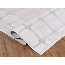 enoki beige silver area rug  x    