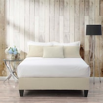 enola white queen bed   