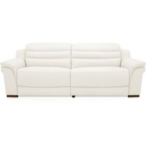 enzo white  pc power reclining sofa   