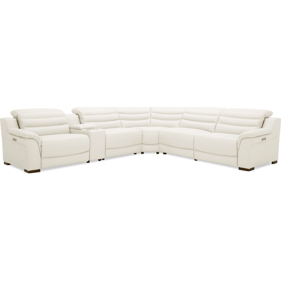 Enzo 6Piece DualPower Reclining Sectional with 2 Reclining Seats