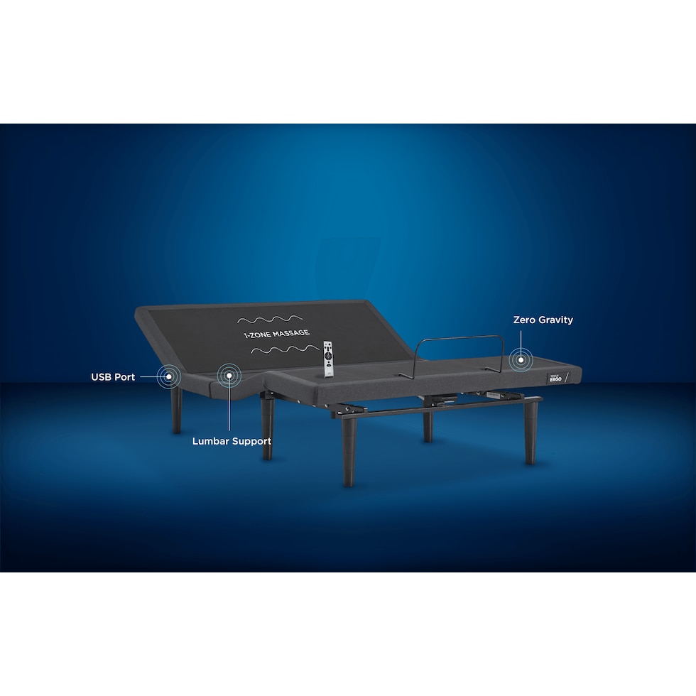 ergo black full adjustable foundation   