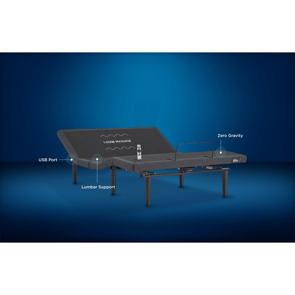 ergo black king adjustable foundation   