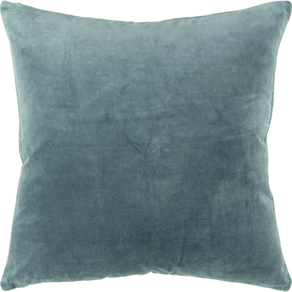 erika blue accent pillow   