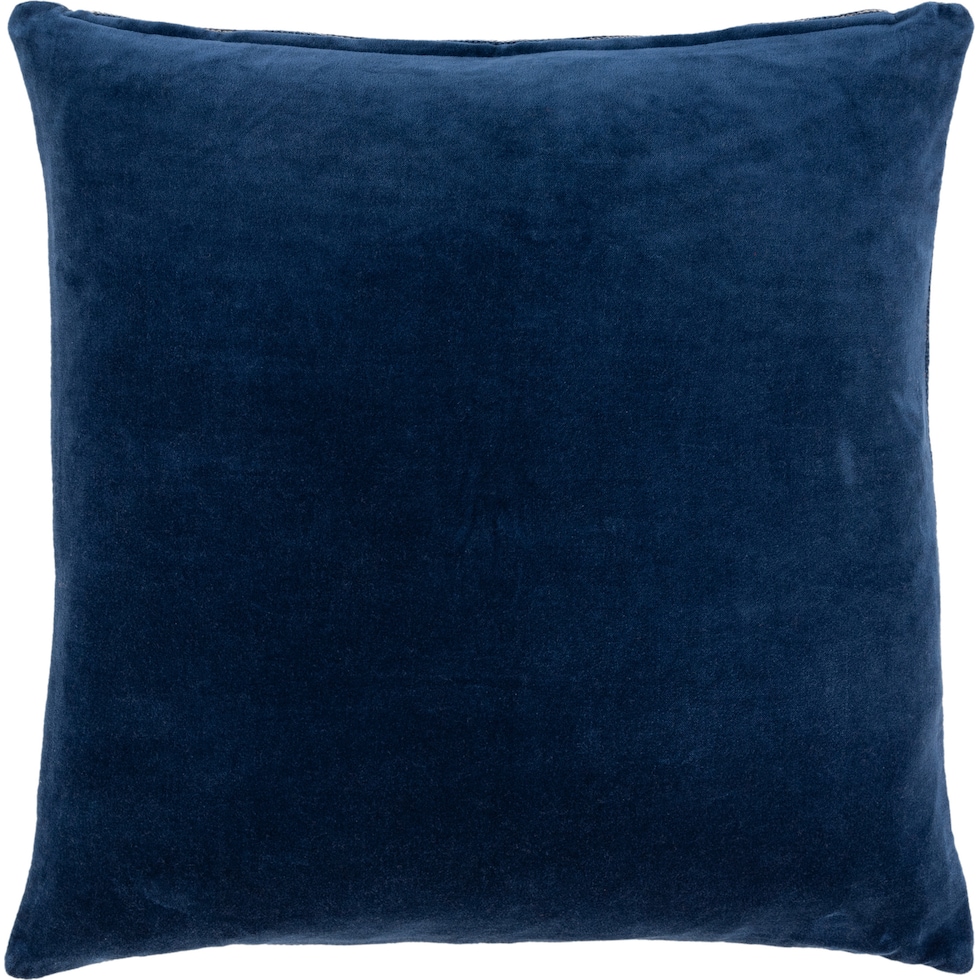 erika blue accent pillow   