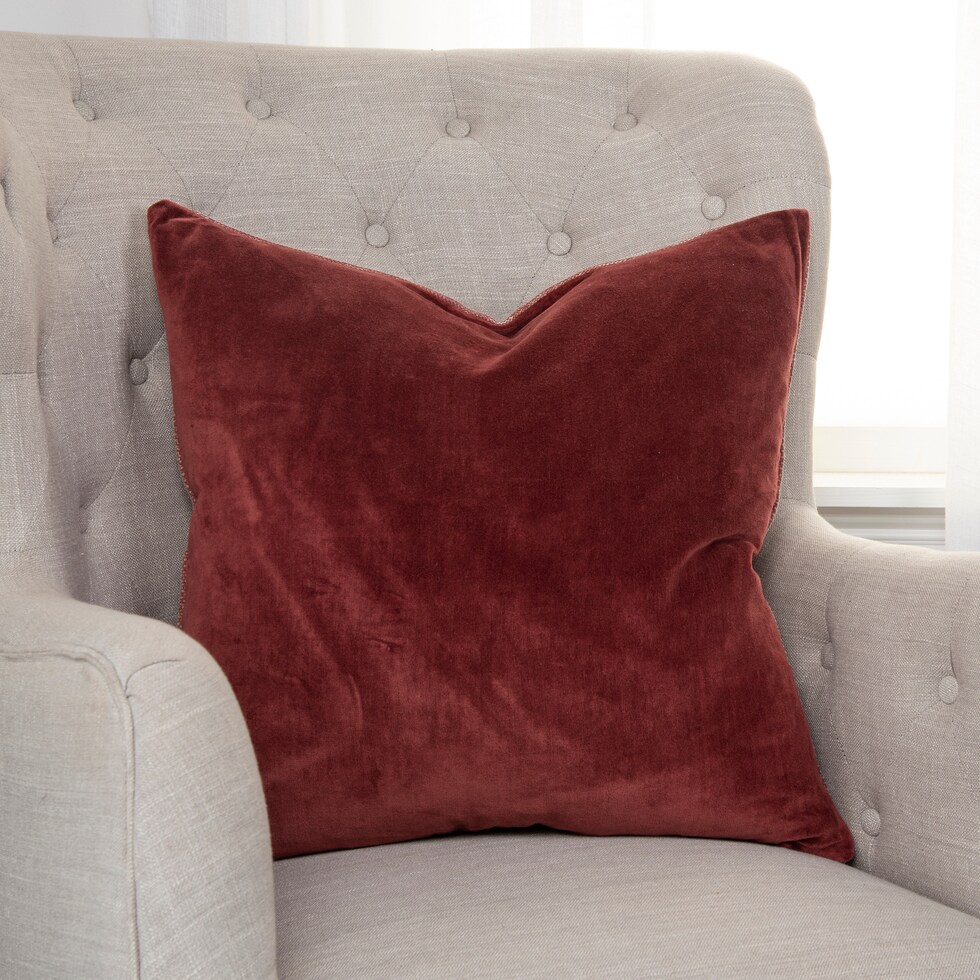 erika orange accent pillow   