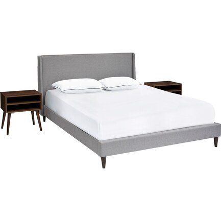 Erina King Bed and 2 Nightstands