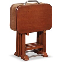 ernest dark brown tray table   