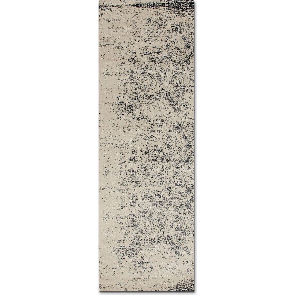 erode gray rug   