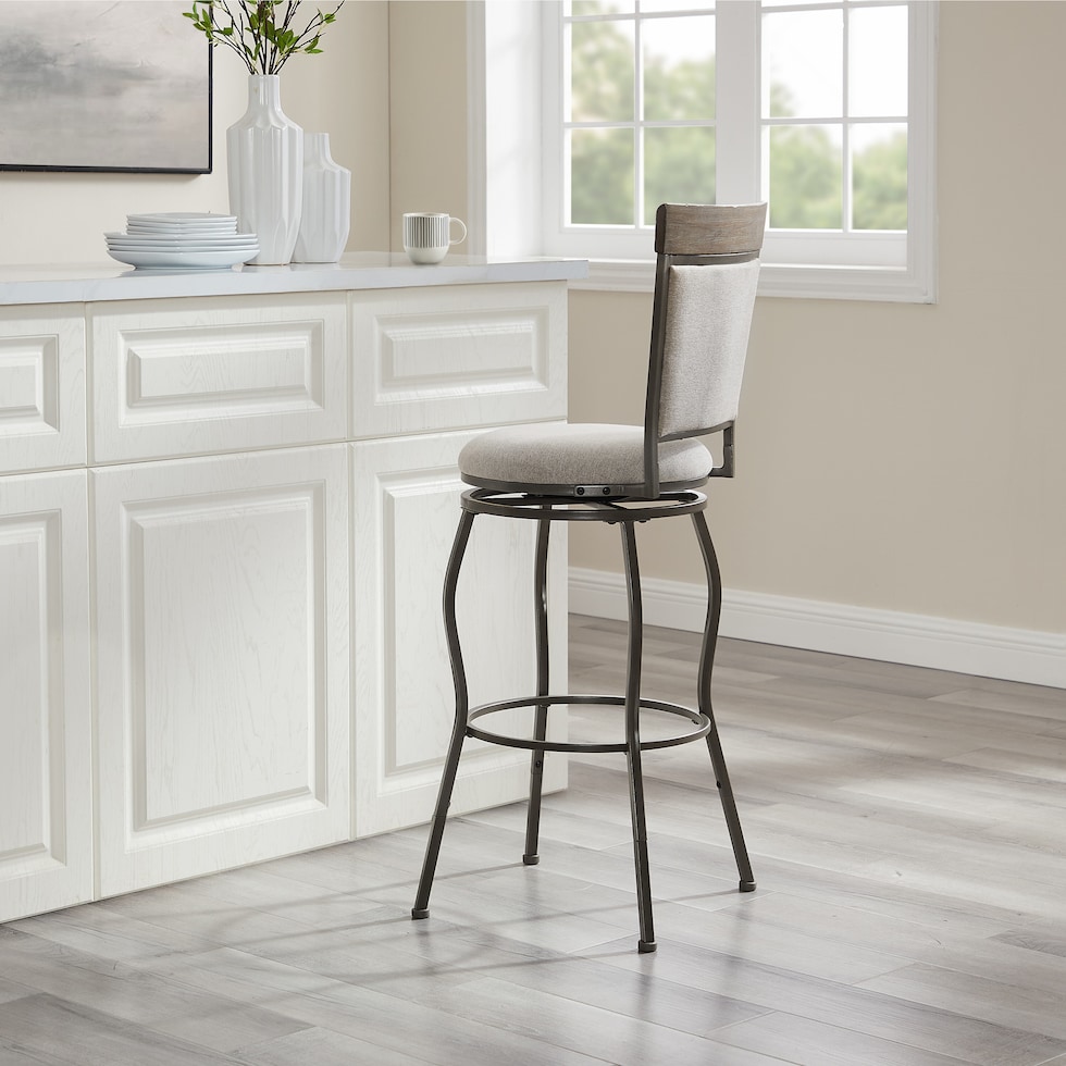 erwen gray counter height stool   