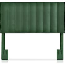 esme green full queen headboard   