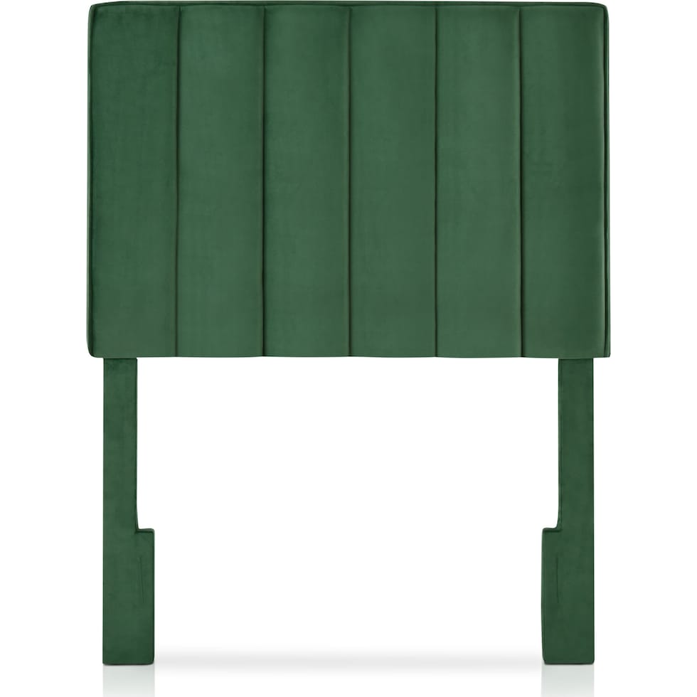 esme green twin headboard   