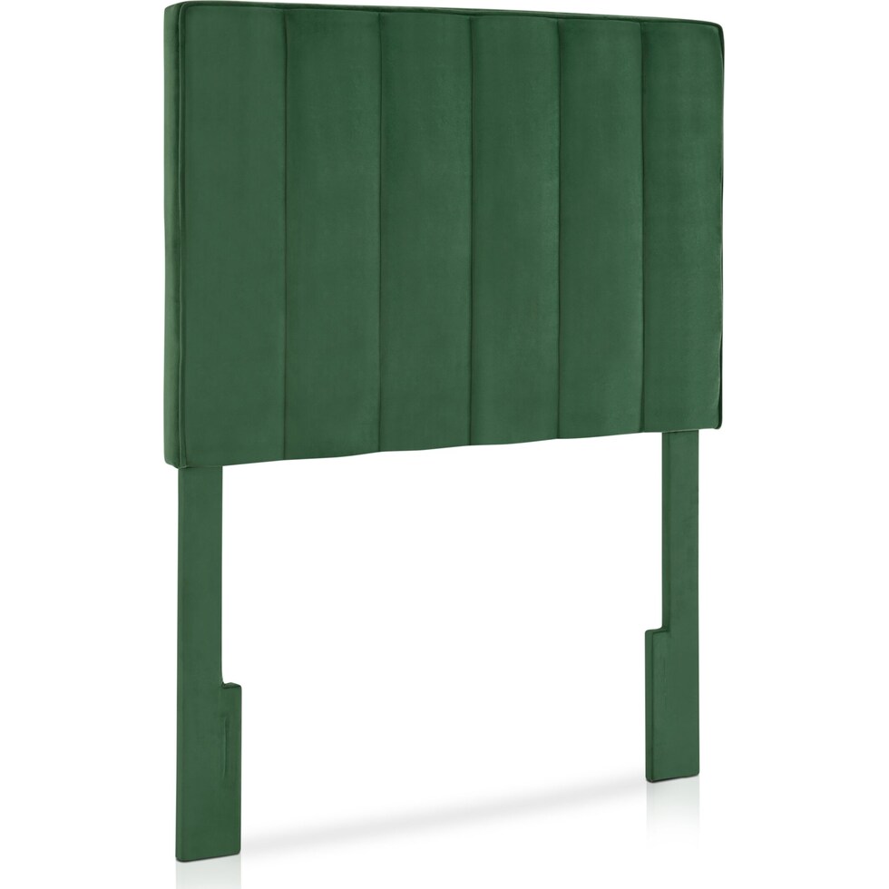 esme green twin headboard   