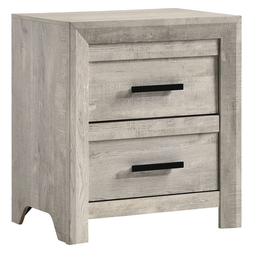 esmeralda white nightstand   