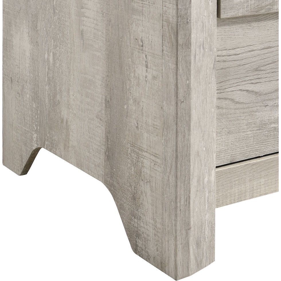 esmeralda white nightstand   