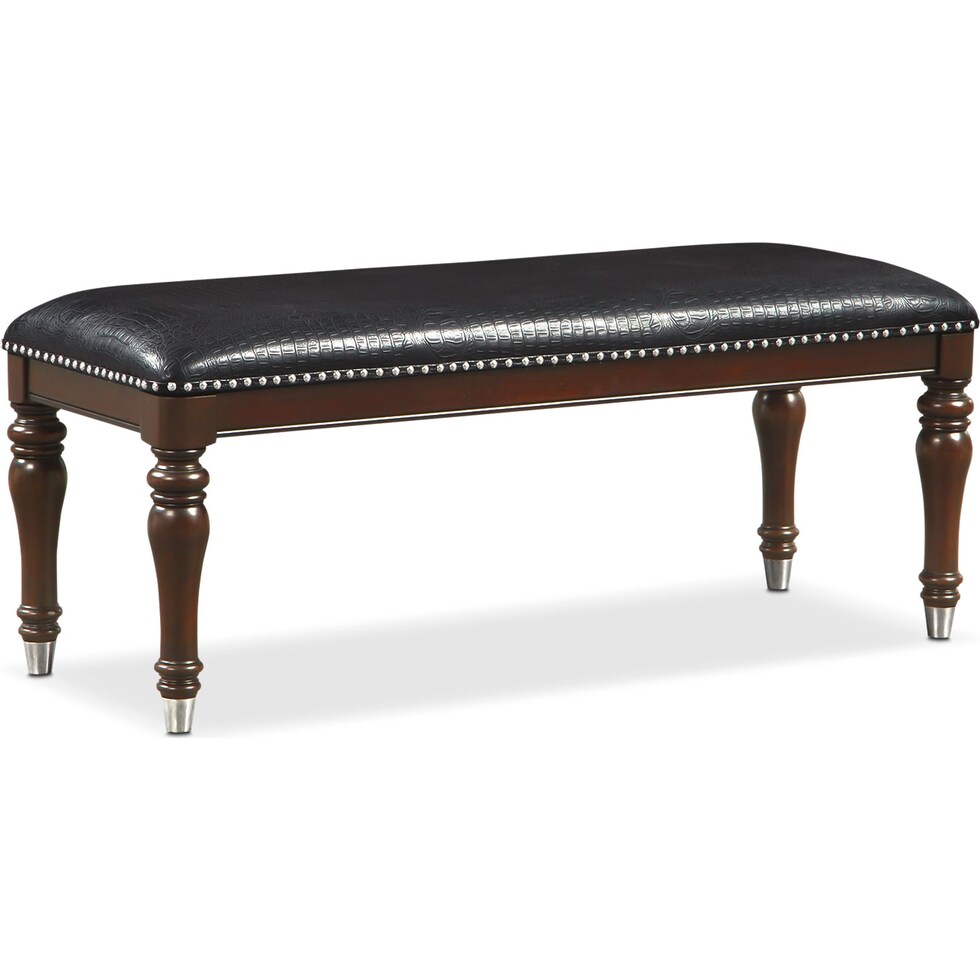 esquire merlot dark brown bench   