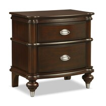 esquire merlot dark brown nightstand   