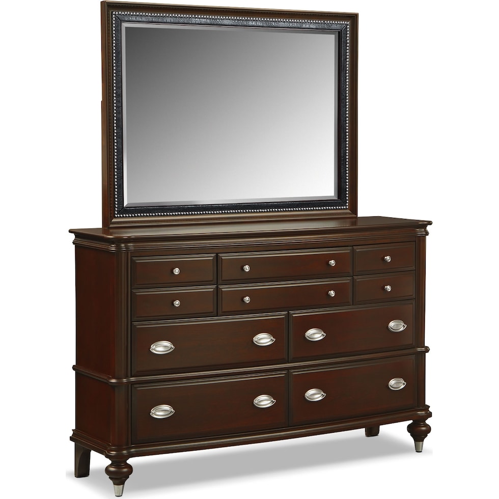 esquire merlot merlot dresser & mirror   