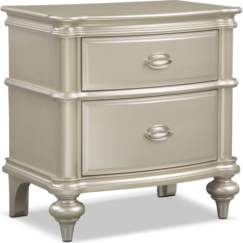 esquire platinum platinum nightstand   