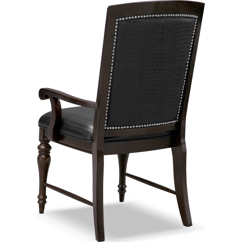 esquire dark brown arm chair   