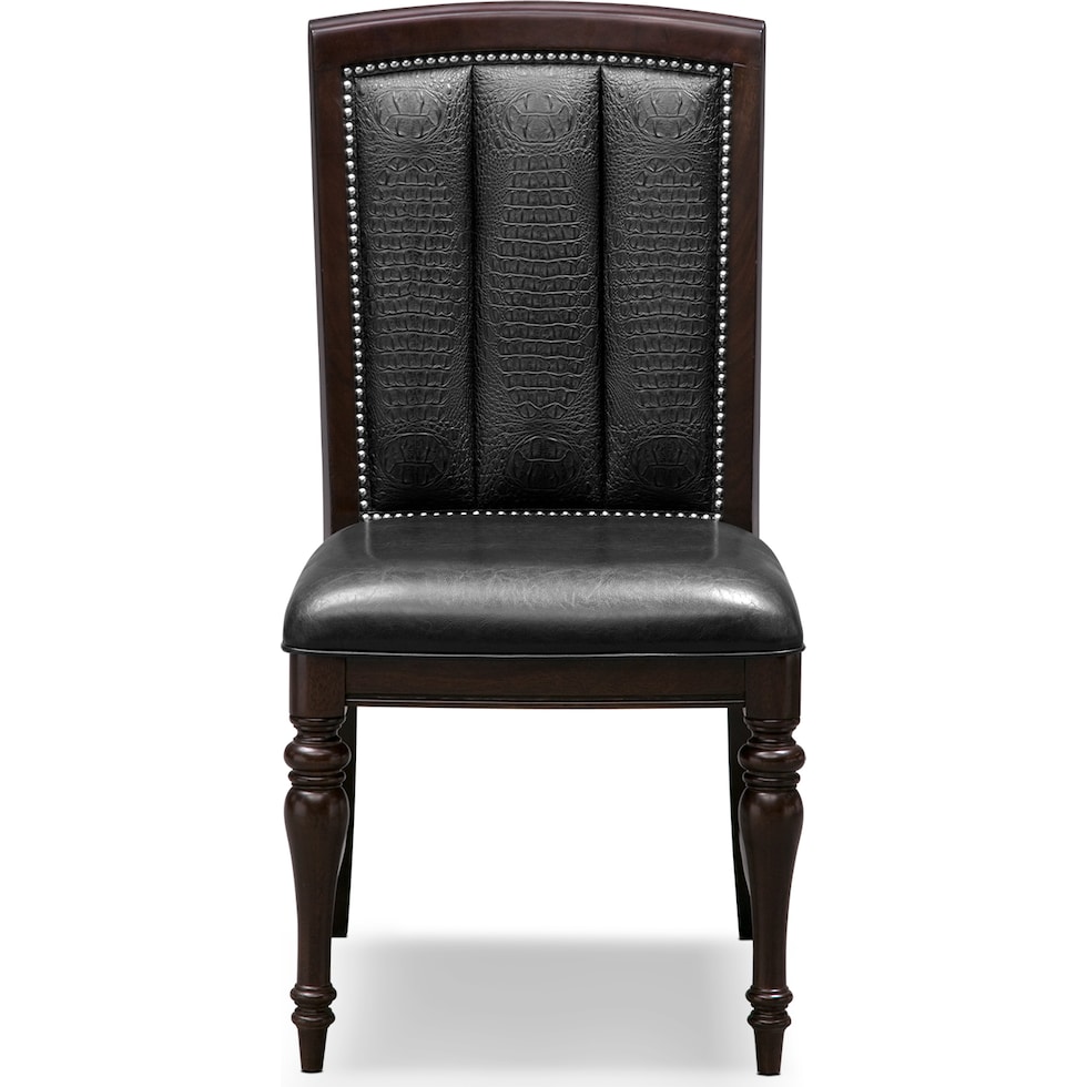 esquire dark brown side chair   