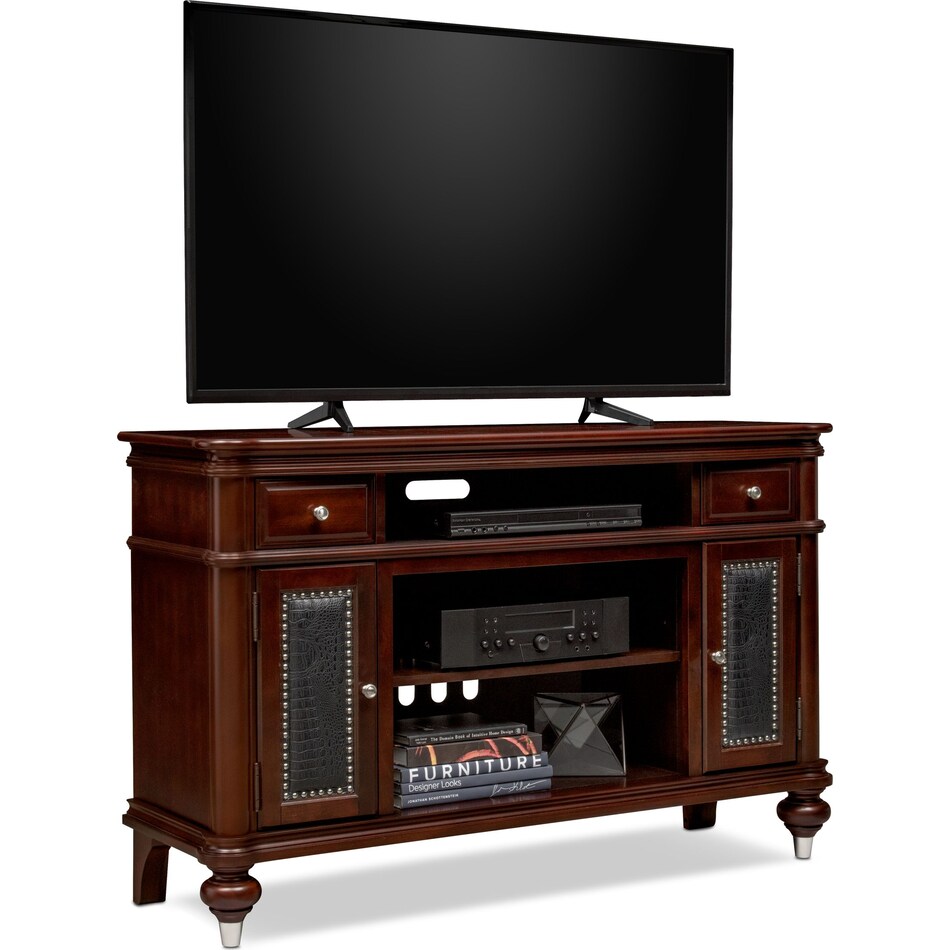 esquire dark brown tv stand   