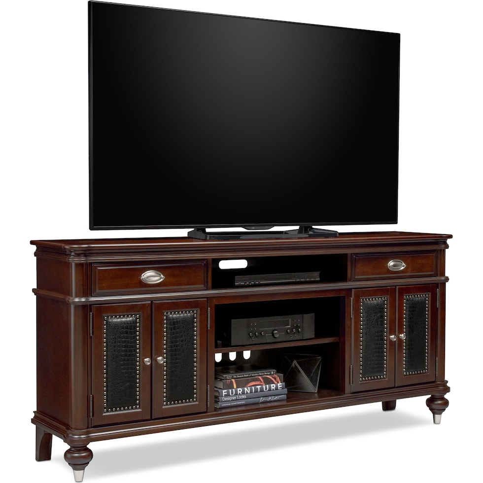 esquire dark brown tv stand   