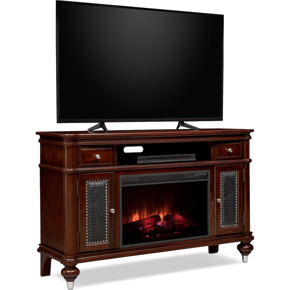 esquire dark brown tv stand   