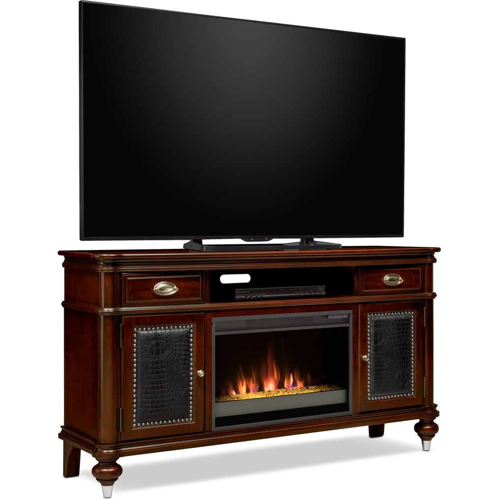 esquire dark brown tv stand   