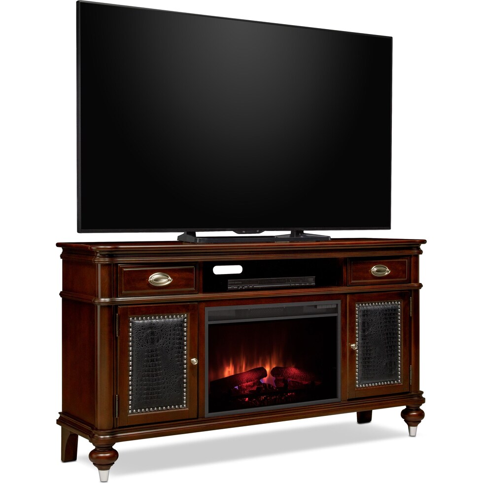 esquire dark brown tv stand   
