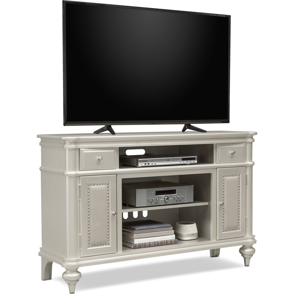 esquire white tv stand   