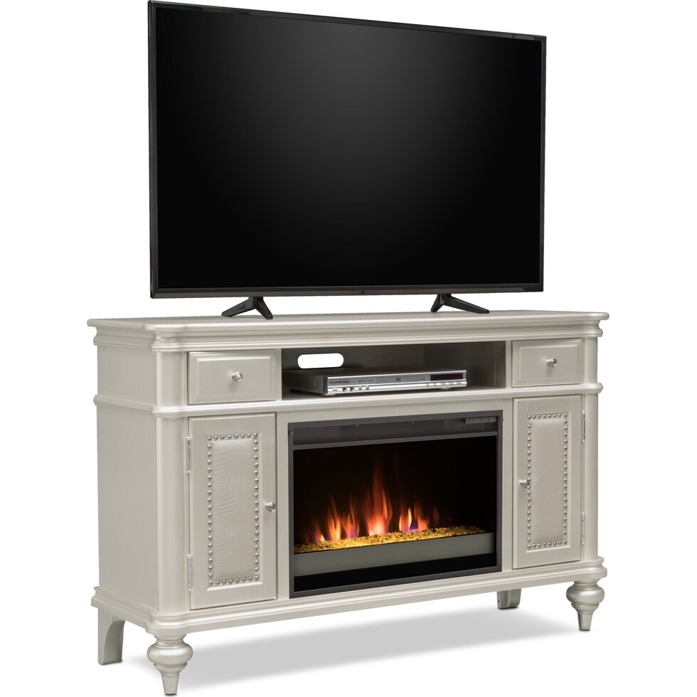 esquire white tv stand   