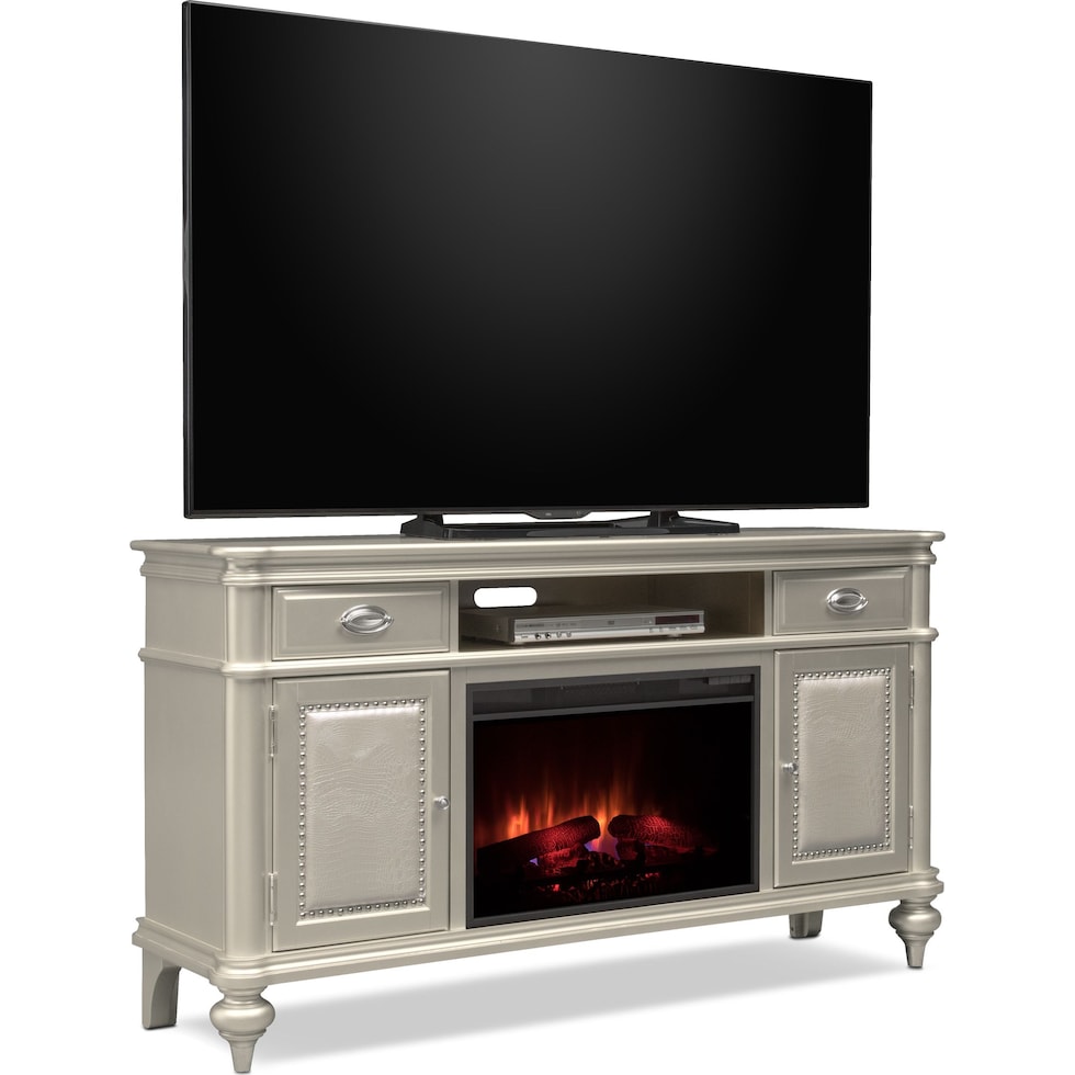 esquire white tv stand   