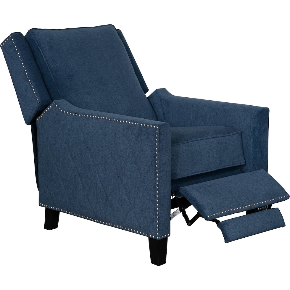 essex blue recliner   