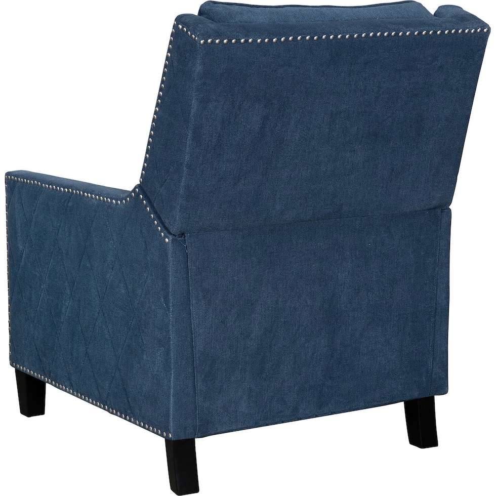 essex blue recliner   