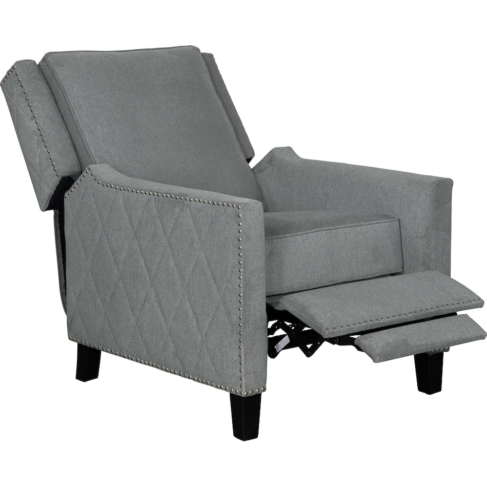 essex gray manual recliner   