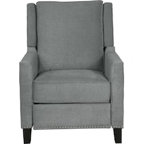essex gray manual recliner   