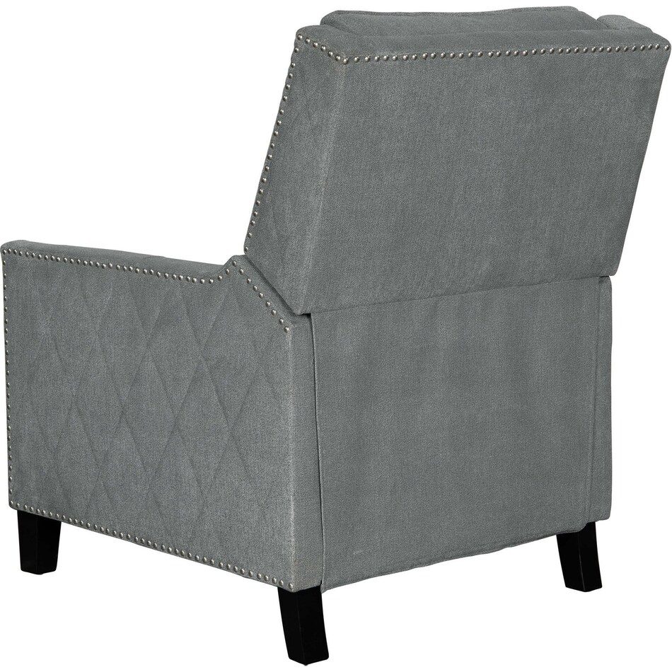 essex gray manual recliner   