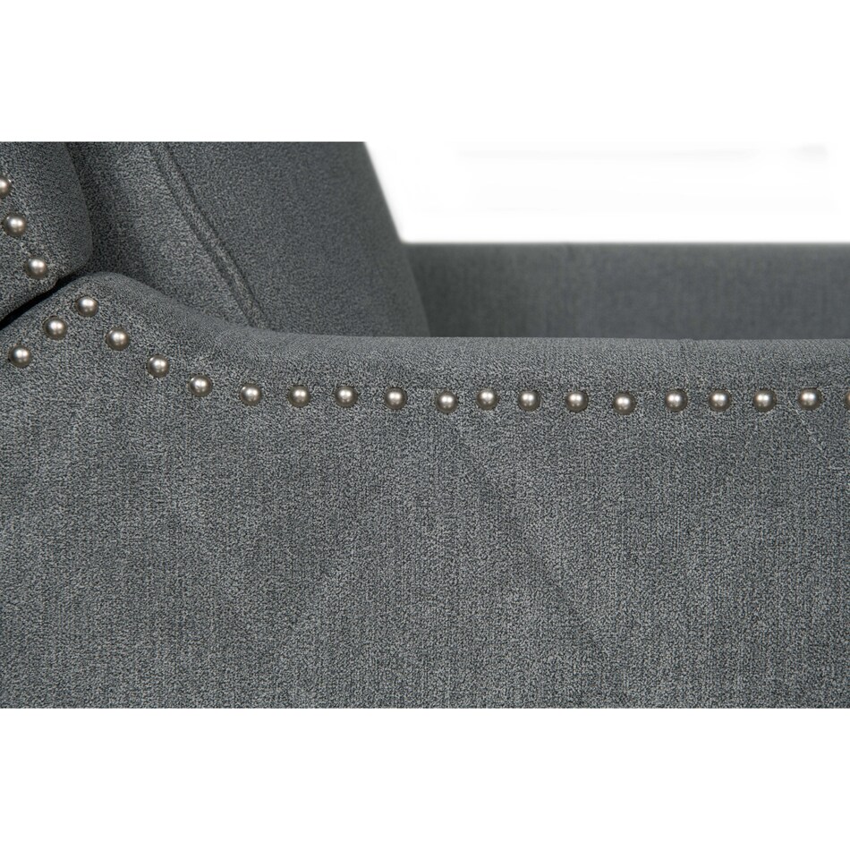 essex gray manual recliner   