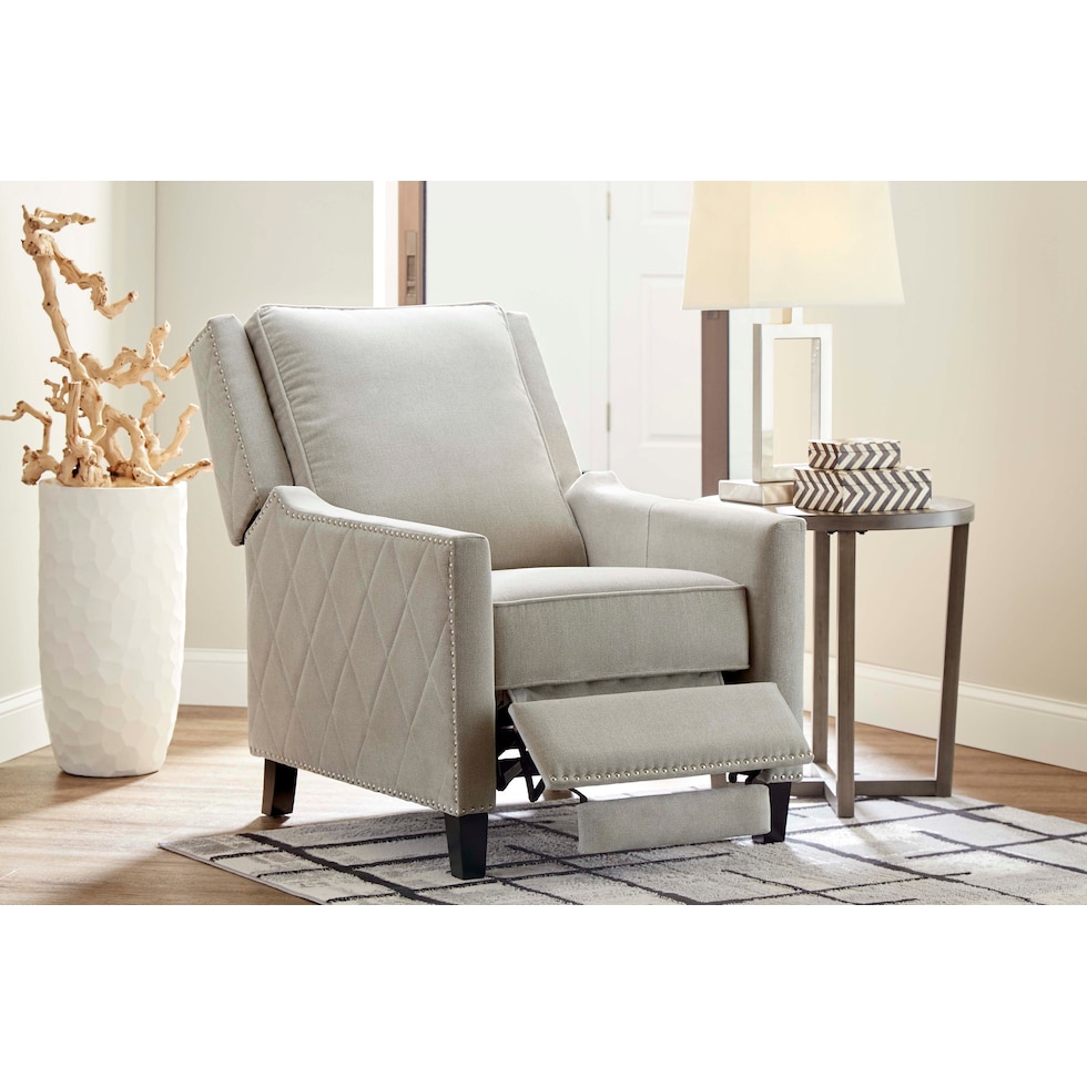 essex white recliner   