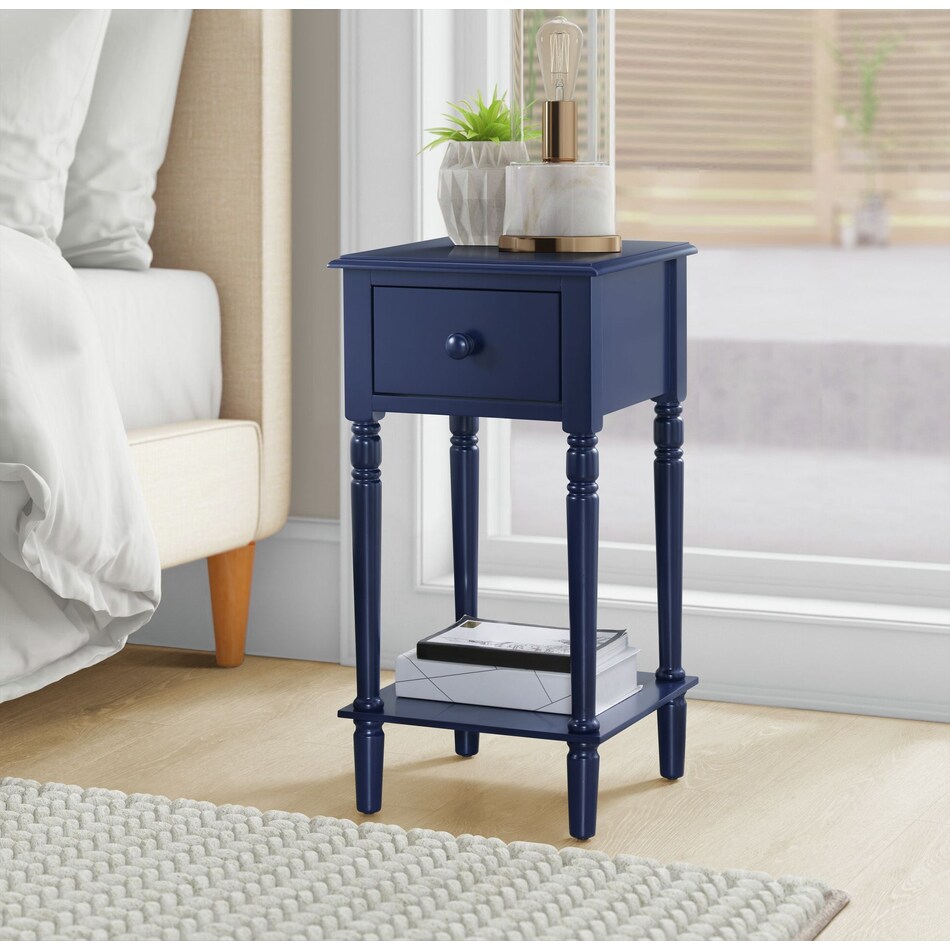 estelle blue nightstand   
