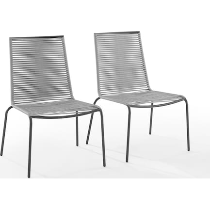 Estero Set of 2 Outdoor Stackable Chairs
