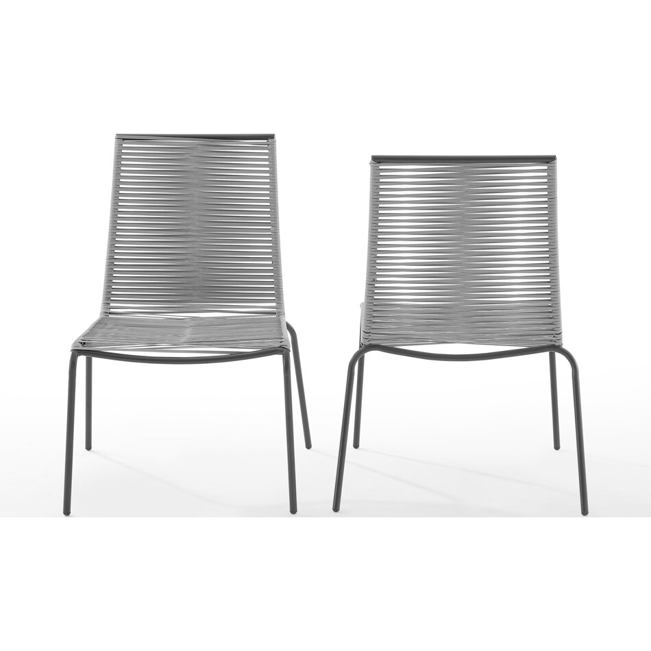 estero gray outdoor chair set   
