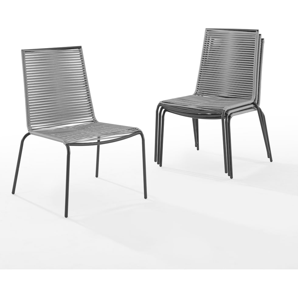 estero gray outdoor chair set   