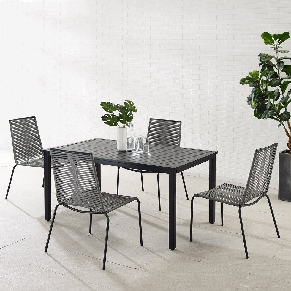 estero gray outdoor dinette   