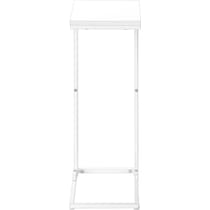 esther white end table   